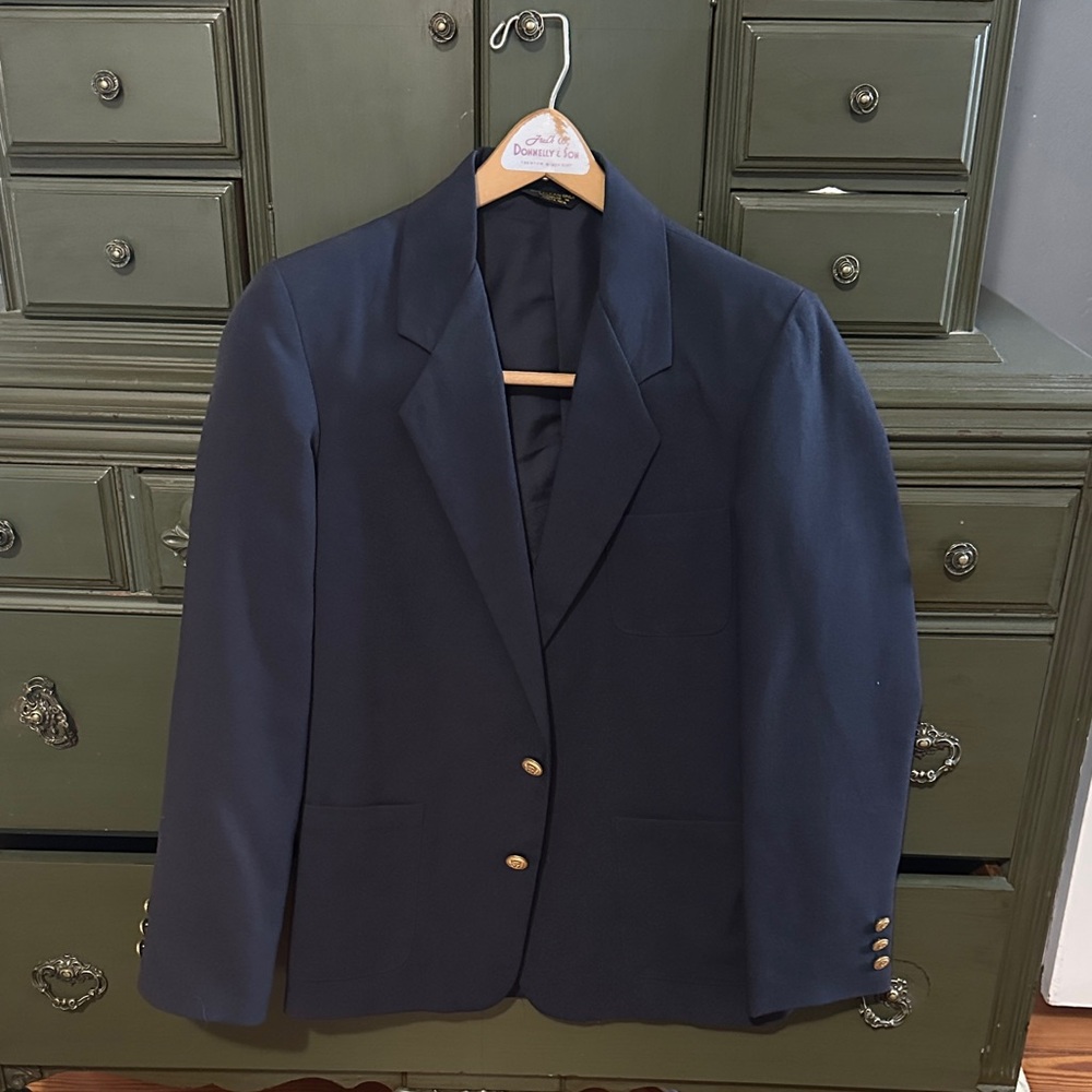 Farah Navy Blue Kids Blazer